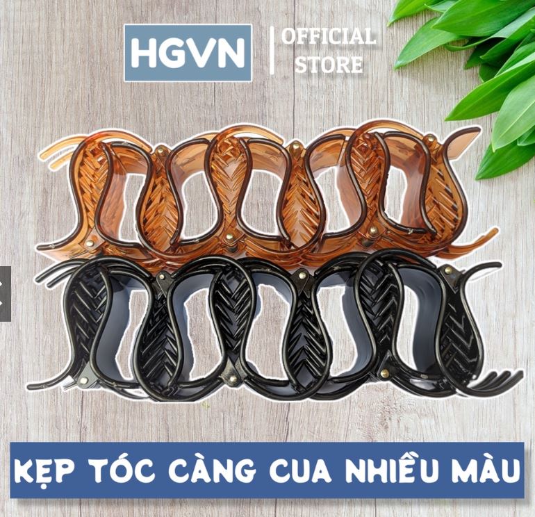 Set 5 Kẹp Tóc Càng Cua, Kẹp Tóc Càng Cua 5 Răng