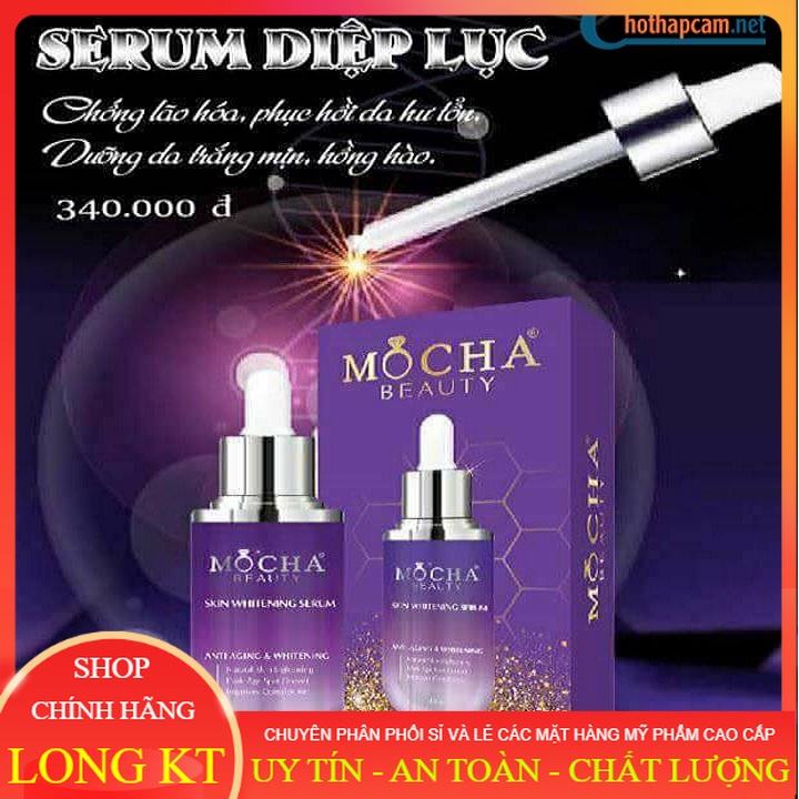 [Mỹ phẩm Chính hãng - Mocha beauty ] Serum diệp lục Mocha 40ml - Bí quyết xóa tan làn da thâm sạm, xỉn màu kém sức sống