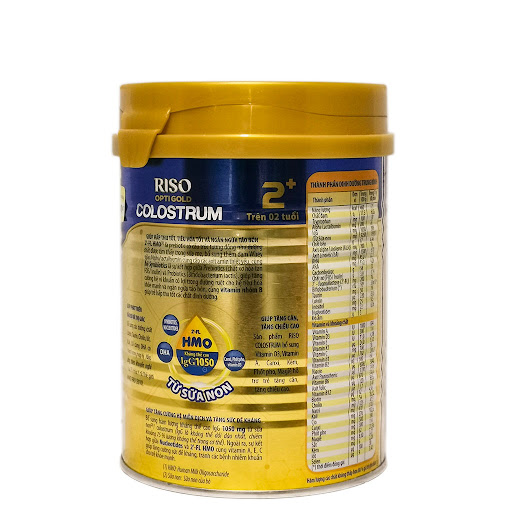 Sữa Bột Riso Opti Gold Colostrum 2+ Cho Trẻ Trên 2 Tuổi - Hộp 800g