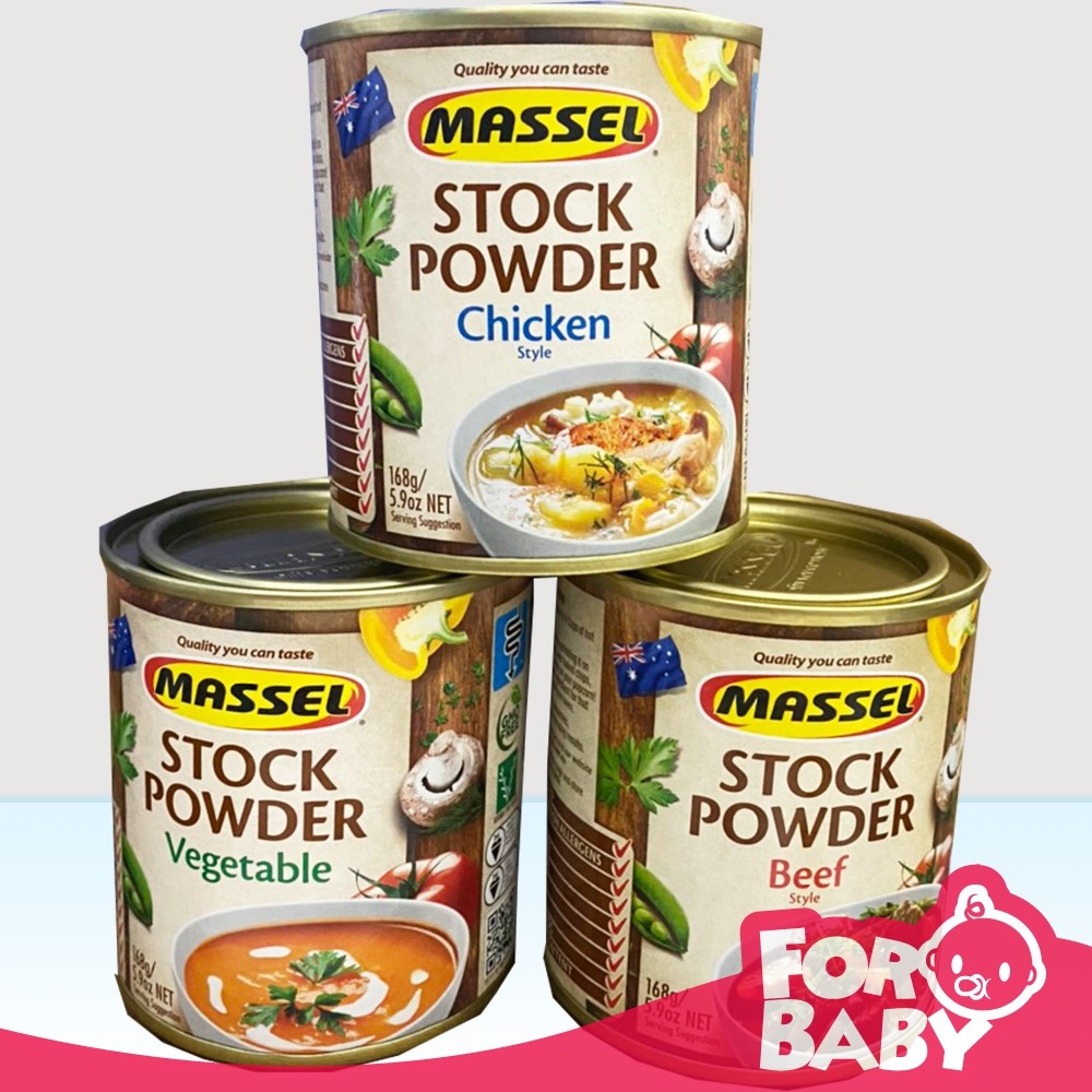 Hạt Nêm Massel ÚC Tự Nhiên 100 An Toàn Cho Bé Ăn Dặm hộp 168g