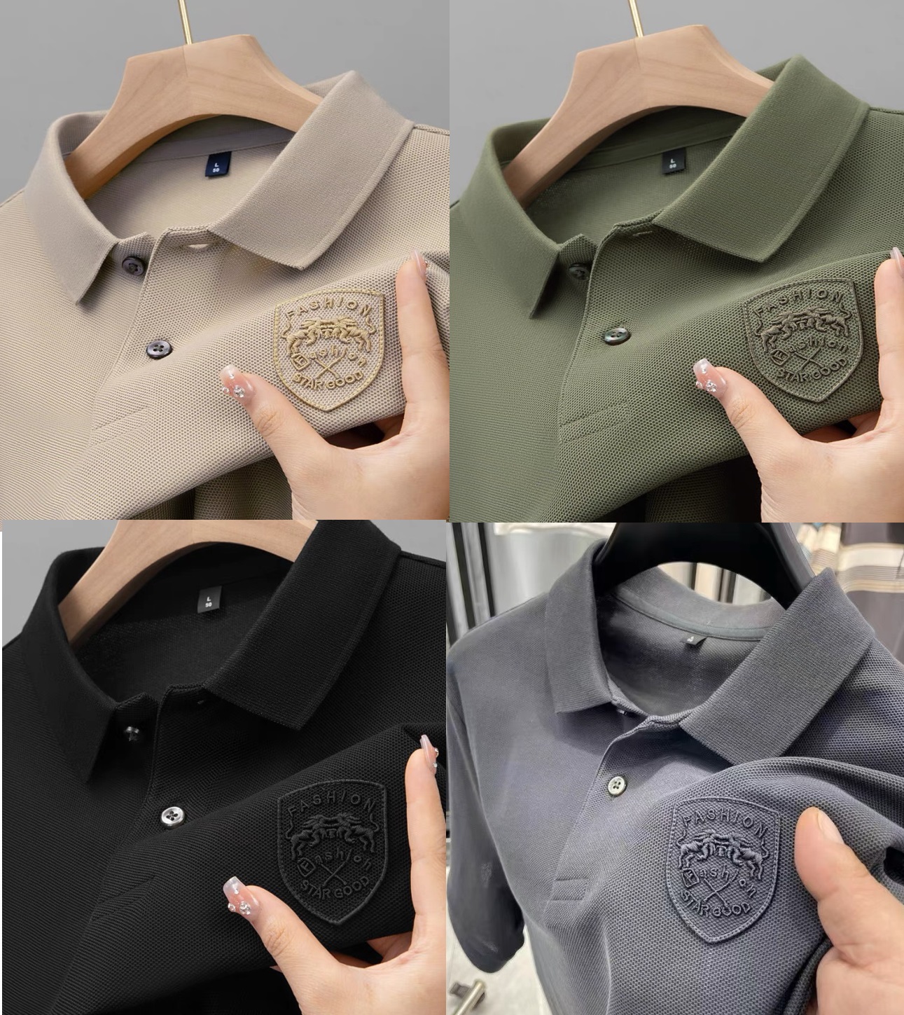  Áo Thun Polo Nam Nữ Cổ Trụ Tay Ngắn Phong Cách Thời Trang Việt Nam 