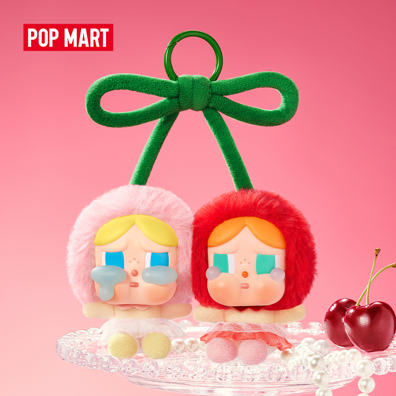  POP MART CRYBABY Crying For Love Series-Vinyl Plush Hanging Card  Love You Cherry Much  