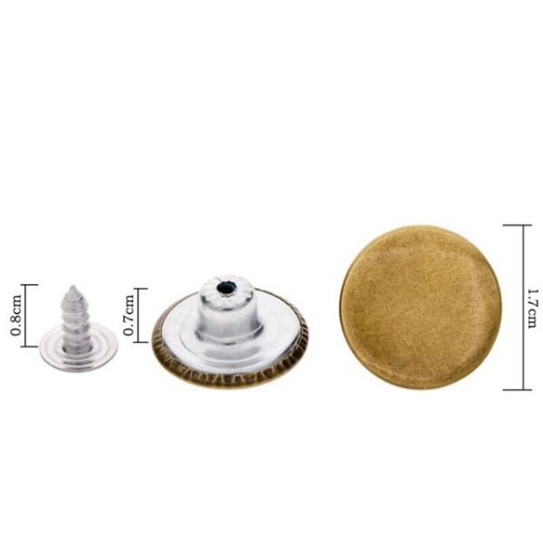 Bộ móc đai quần yếm váy yếm nút quần jean A037