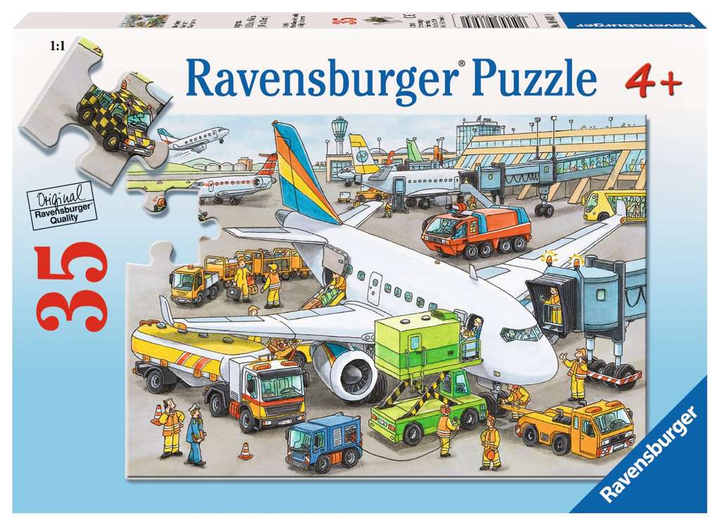 Bộ xếp hình Ravensburger RV08603 0 Xếp hình puzzle Sân bay 35 mảnh Ravensburger