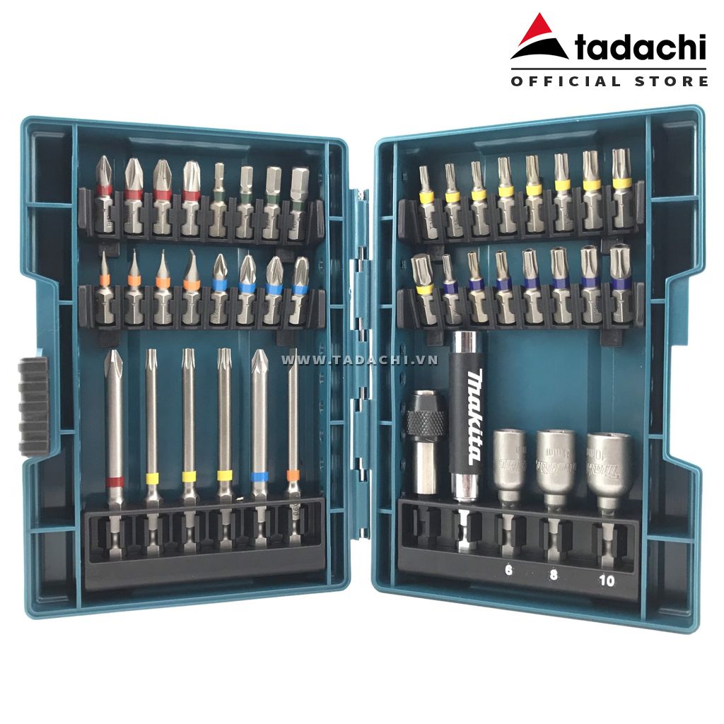 Bộ mũi vít nhiều màu makita 43 chi tiết b-55697