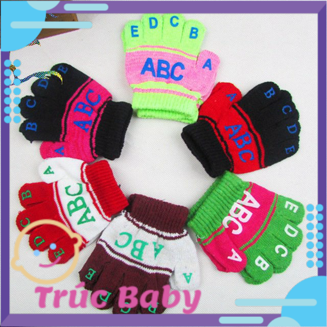 [HCM]Găng tay cho bé-Găng tay len 5 ngon cho bé 6 tháng-5 tuổi bé trai/bé gái