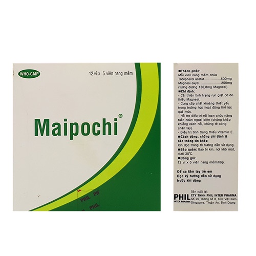 Maipochi hộp 12 vỉ x 5 viên Bổ Sung Vitamin E