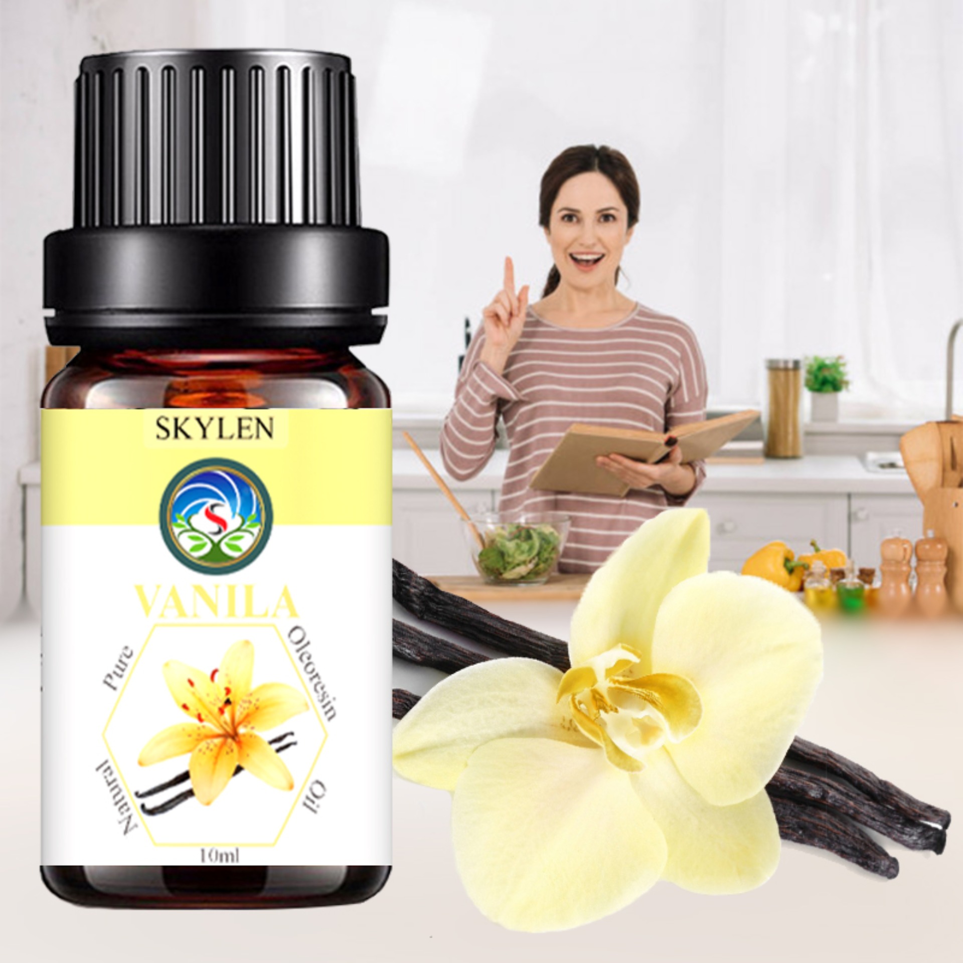 [HCM]Tinh dầu vani nguyên chất tự nhiên tạo xông hương chiết xuất từ cây vanila