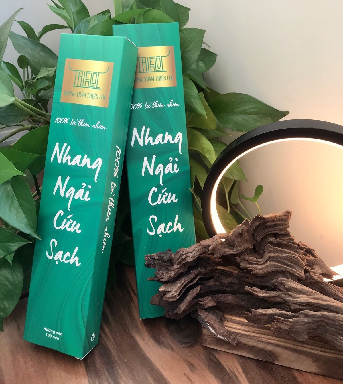 Hương Trầm, Quế, Ngải Cứu, Thảo mộc - Nhang thơm sạch từ thiên nhiên, Không hóa chất độc hại