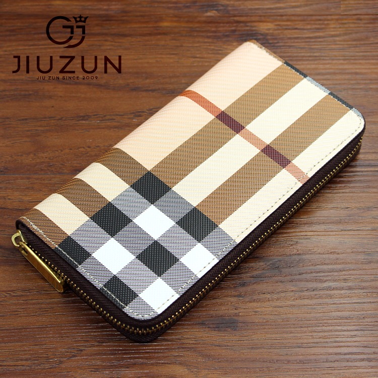 Ví clutch da bb kẻ sọc sang trọng