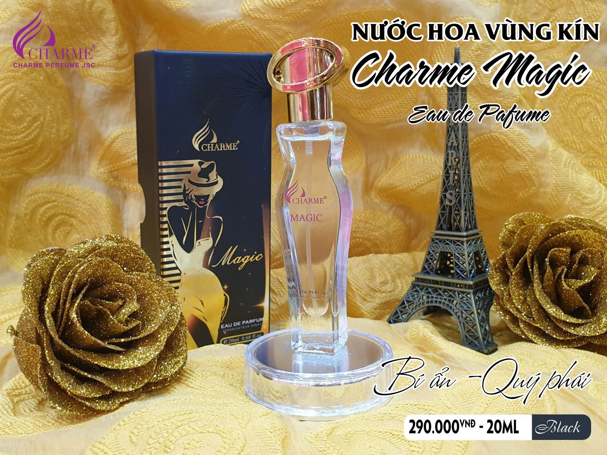 Nước hoa vùng kín char.me Magic 20ml mới