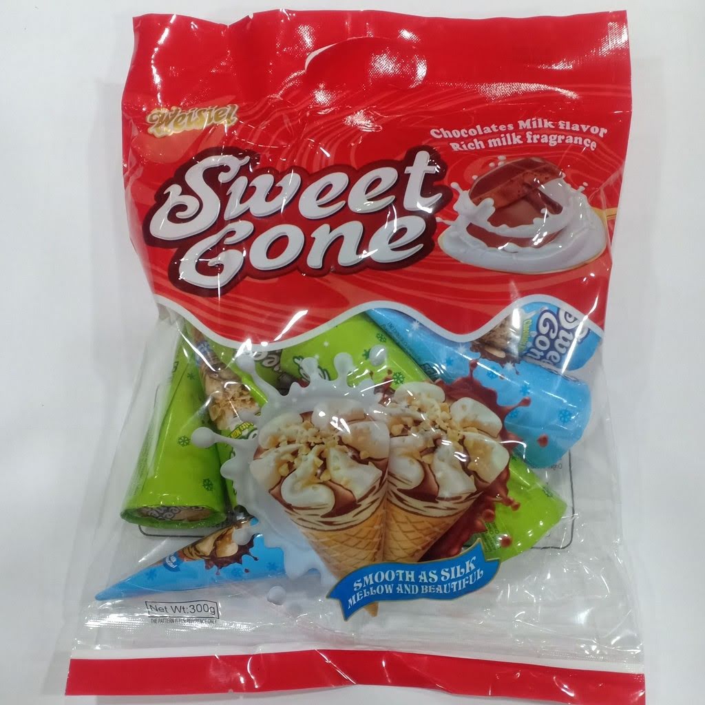 [ Hot - sale ] Combo 2 gói Bánh Ốc Quế Sweet Gone Weisiel gói 300gr mix 3 vị siêu ngon