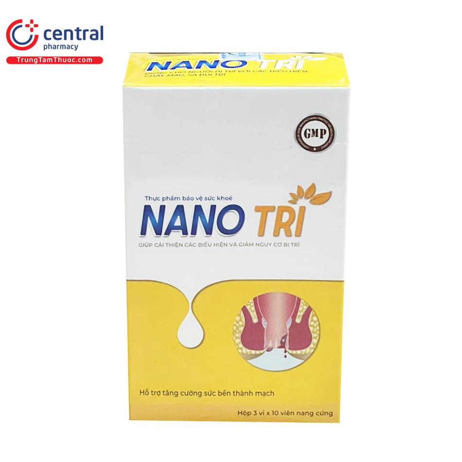 Viên uống NANO TRĨ hỗ trợ, phòng ngừa tái phát trĩ nội, trĩ ngoại kéo dài