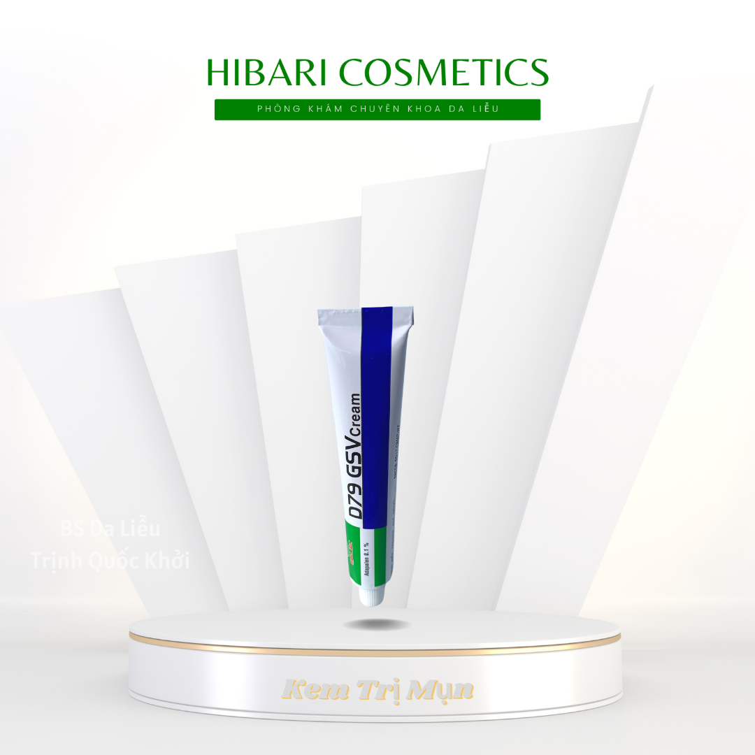 D79 GSV cream Kem diệt mụn trứng cá, mụn đầu đen, mụn đầu trắng, nốt sần hoặc mụn mủ hiệu quả. Dưỡng ẩm, làm mát da, làm dịu da