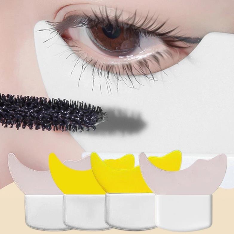 Khuôn Kẻ Mắt Chuốt Mascara Bằng Silicone Đa Năng Chuyên Nghiệp Tiện Lợi