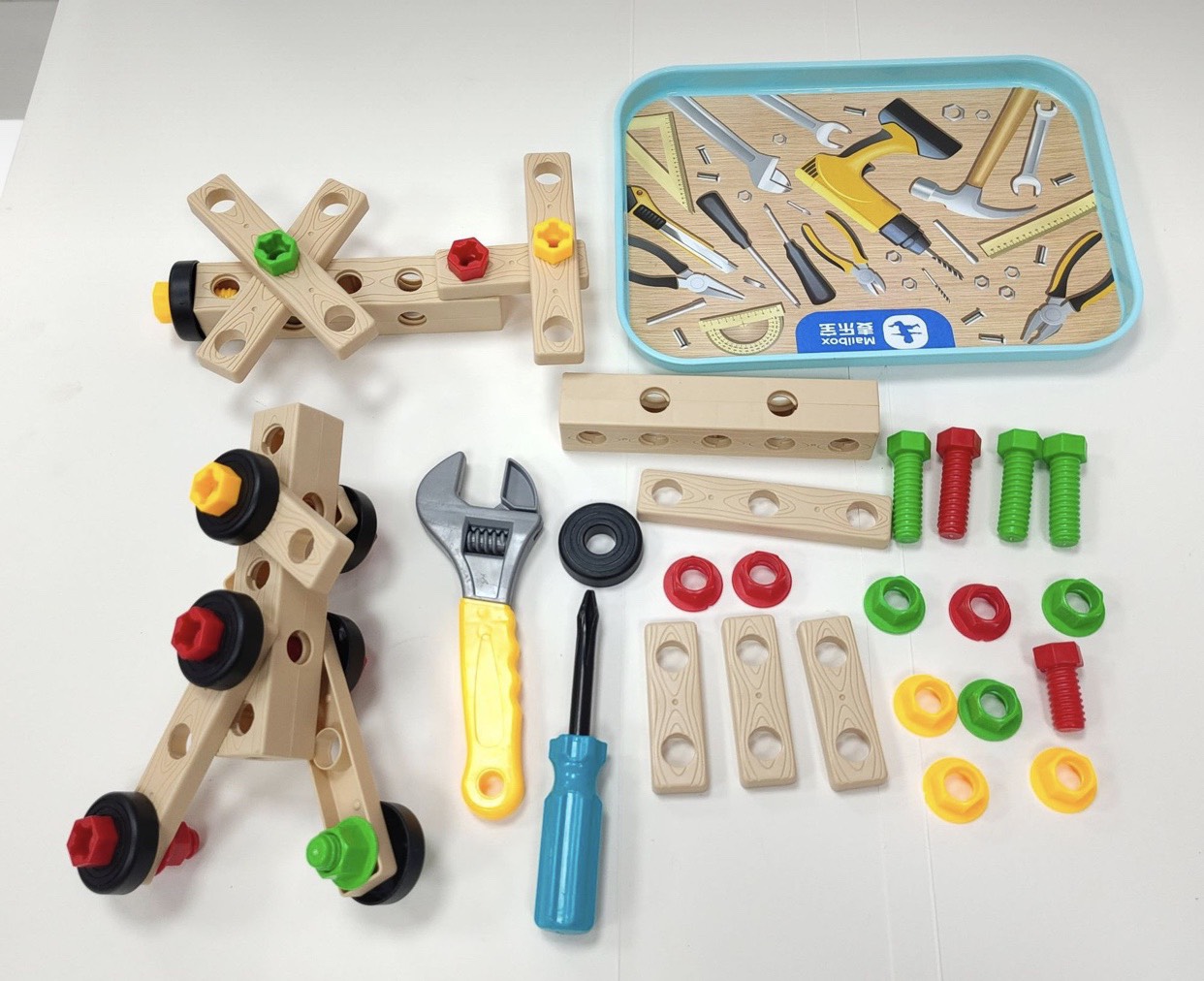 Đồ Chơi Trí Tuệ, Bộ Đồ Chơi Kỹ Thuật Vặn ốc Vít Bằng gỗ Giúp Bé Phát Triển Trí Tuệ_Cho trẻ từ 2 tuổi trở lên