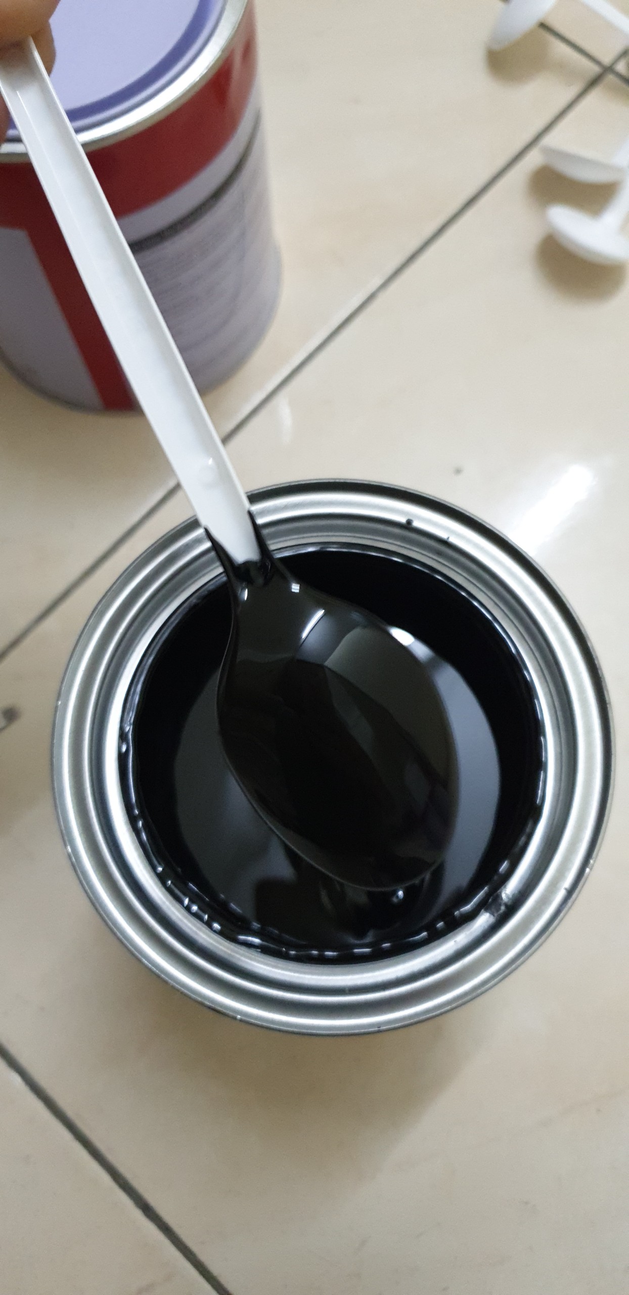 CF2216M Sơn gốc 2K màu đen mờ hãng Kodo lon 1 Lít - đen nhám - sơn oto xe máy giá rẻ