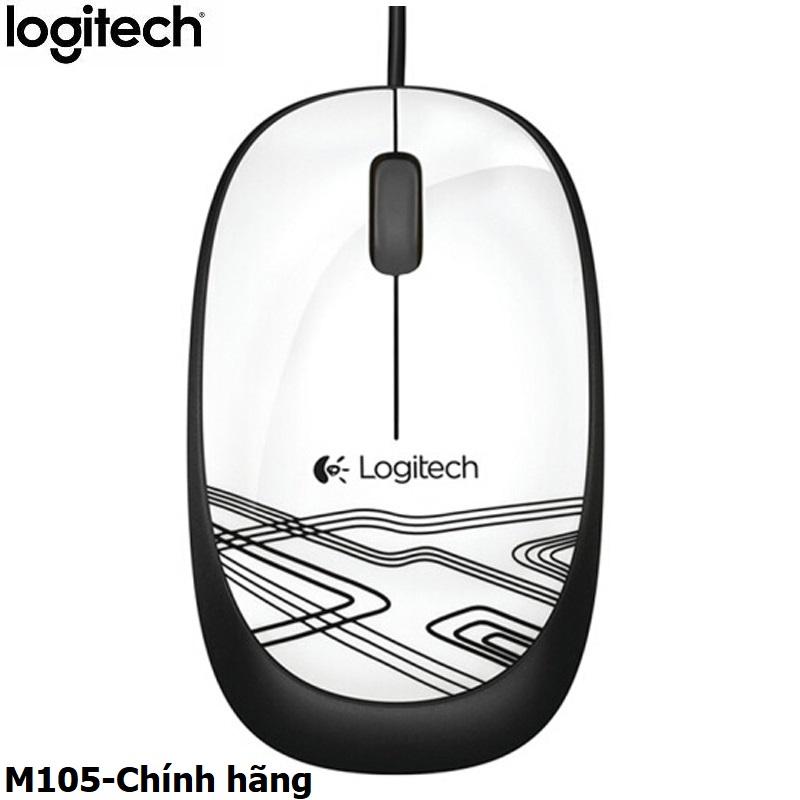 Chuột logitech m105 optical usb white