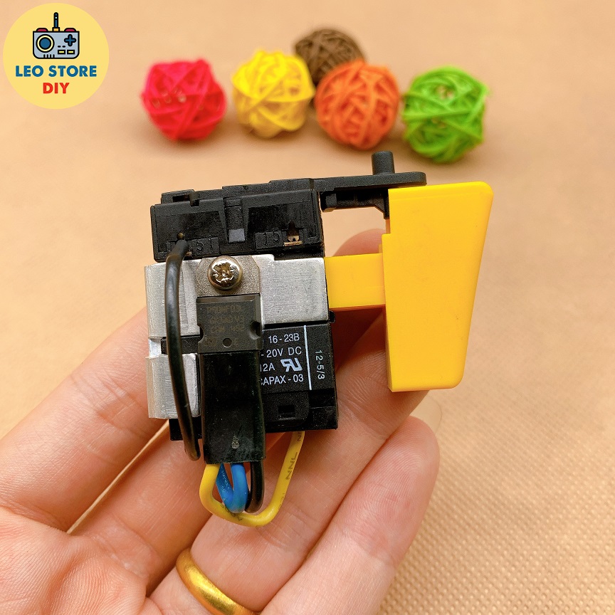 Cò máy khoan pin cầm tay DC9.6V ~ 24V có điều tốc và đảo chiều động cơ