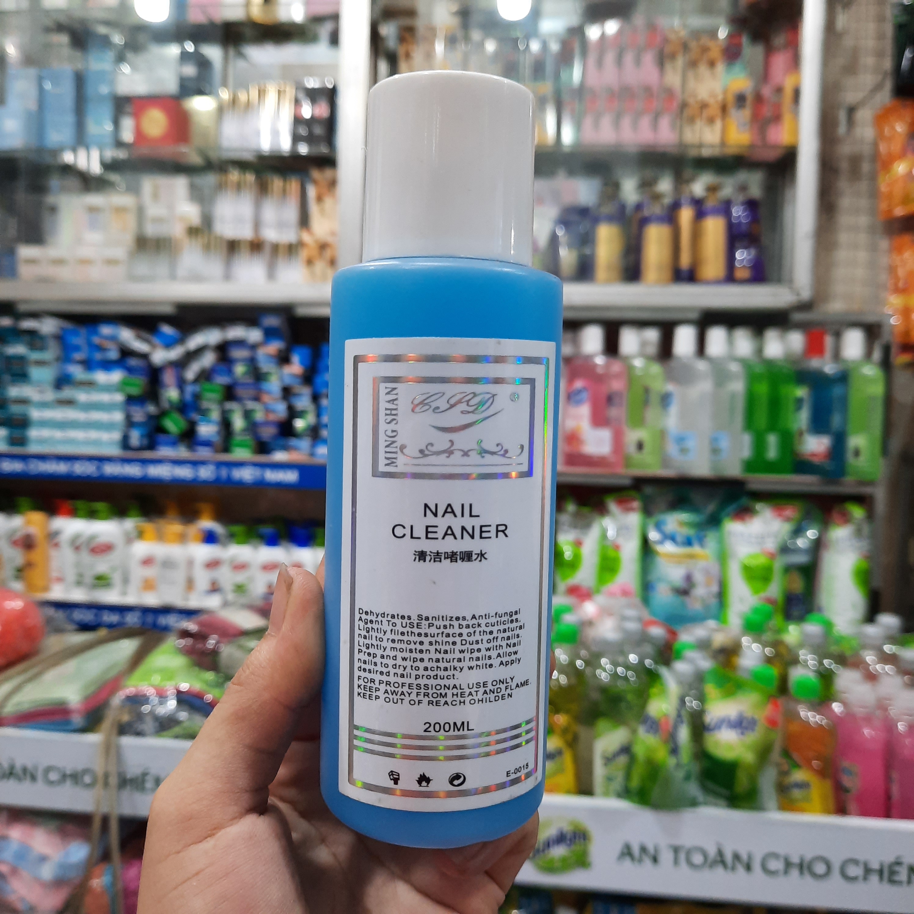 Nước chùi lau gel nail cleaner 200ml
