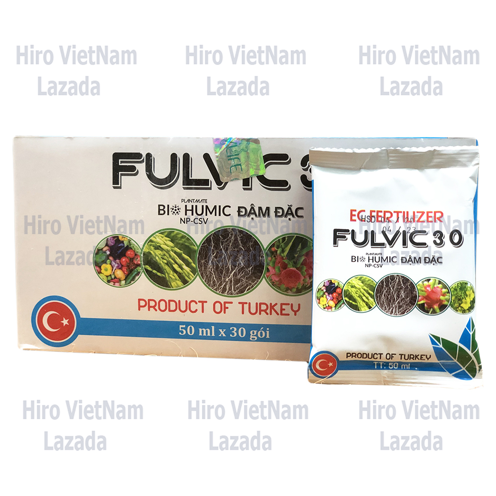 Phân bón lá hữu cơ sinh học cao cấp bio humic đậm đặc fulvic 3 0