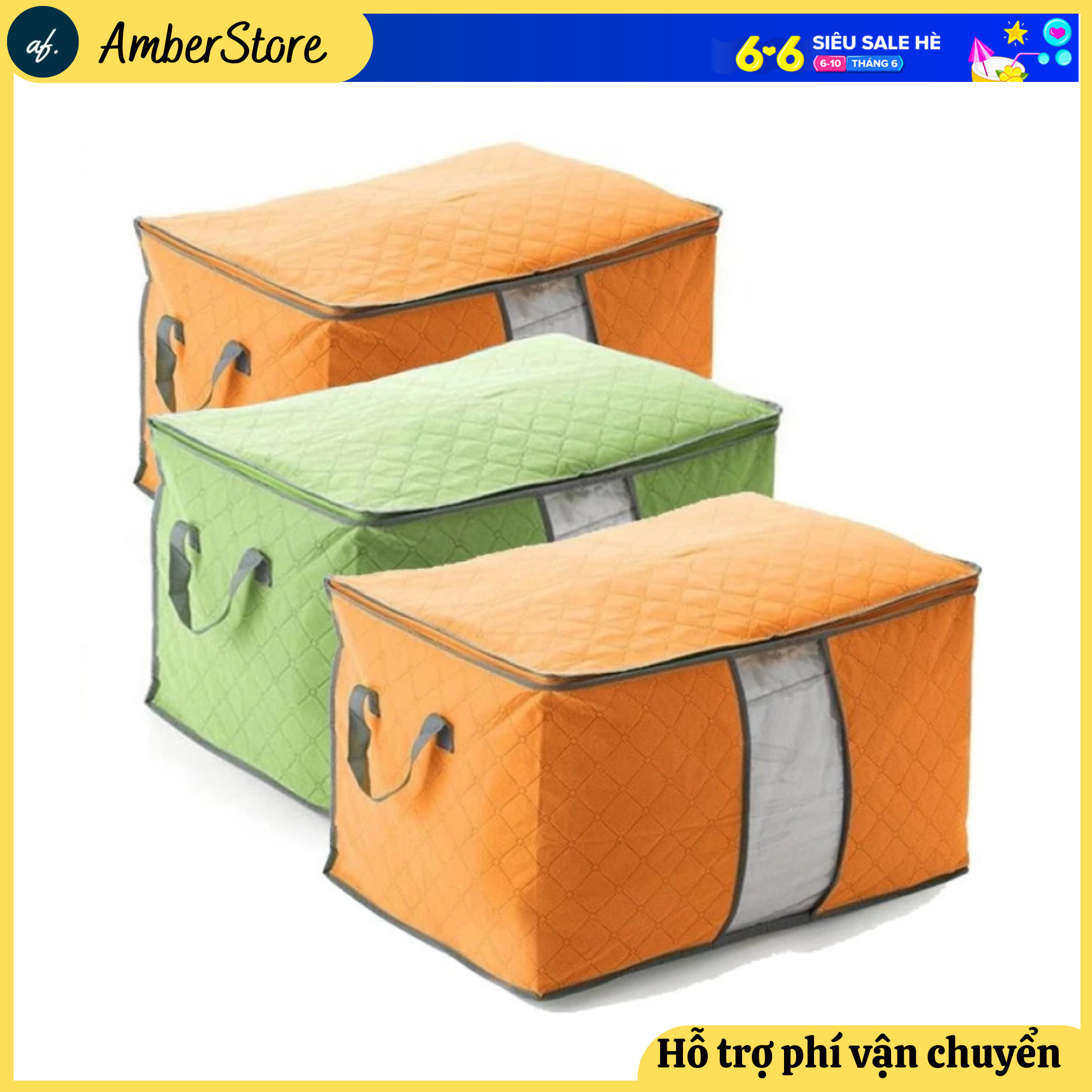 Túi đựng chăn màn, quần áo bằng vải tiện dụng Panda - Túi đựng mùa đồ mùa Đông được làm từ chất liệu vải không dệt, thân thiện với môi trường -  Túi có quai xách, có thể vừa làm tủ đựng đồ - bảo hành 1 đổi 1 tại A