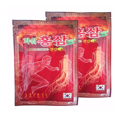 Cao dán hồng sâm power red ginseng giảm nhức mỏi - gói đỏ