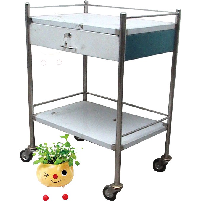 Xe đẩy dụng cụ 30x40 2 tầng
