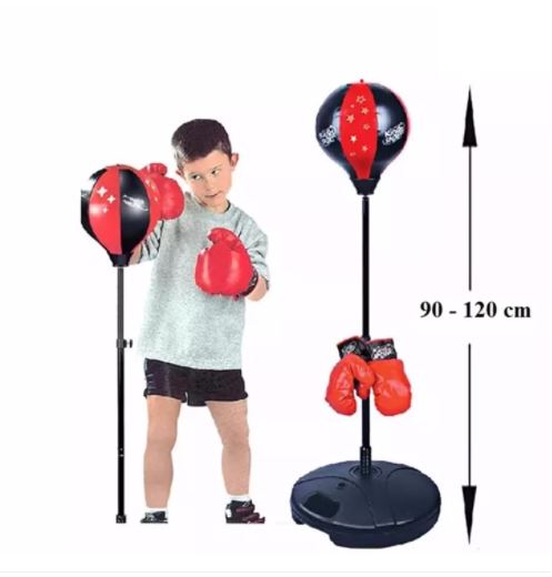 có video Bộ Đấm Bốc Cho Trẻ Em Bộ Boxing Tập Phản Xạ tại nhà có trụ đấm bốc, găng tay, bao đấm bốcGiúp bé tập luyện giảm thói quen đam mê điện thoại hiệu quả