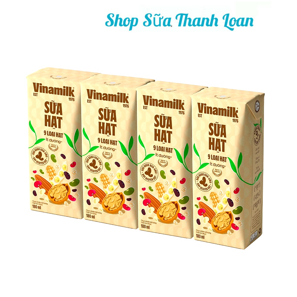 Combo 3 lốc 12 hộp sữa 9 loại hạt vinamilk super nut 180ml.