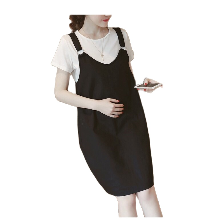 Đầm bầu xinh yếm bầu Aidenshop Váy bầu công sở