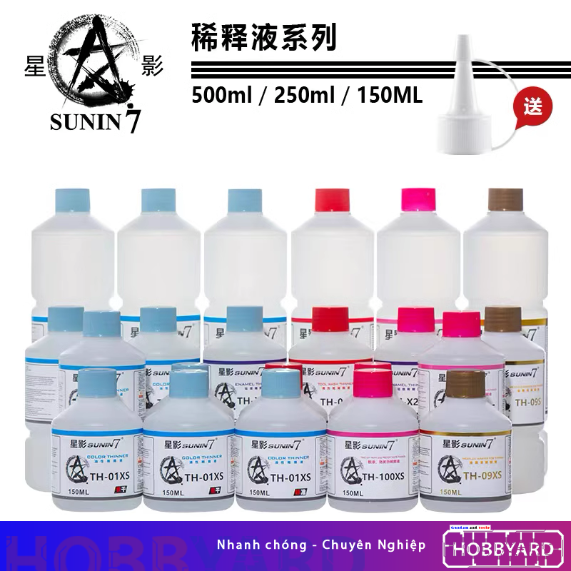 Dung dịch pha sơn, tẩy sơn, làm khô, rửa dụng cụ thinner sunin7