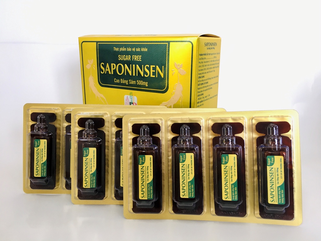 [HCM]Cao Đảng Sâm SAPONINSEN tăng sức đề kháng chống dịch Covid (Hộp 12 ống)