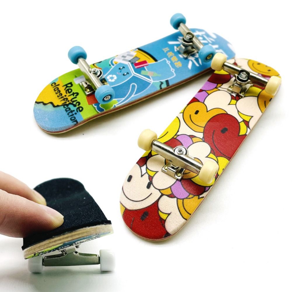 Tesdfd đồ chơi ngón tay mô phỏng bằng gỗ Skate xe tải quà tặng cho bé xe
