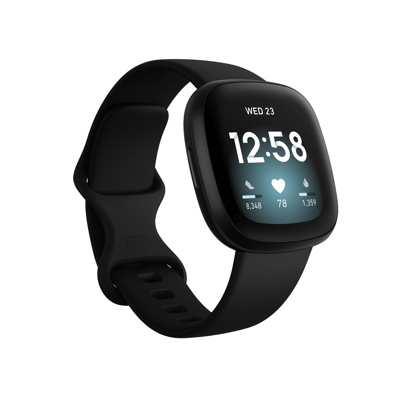 [Trả góp 0%]Vòng đeo tay theo dõi sức khỏe Fitbit Versa 3 Black/Black Aluminum FRCJK-FB511BKBK-FRCJK - Hàng Chính Hãng