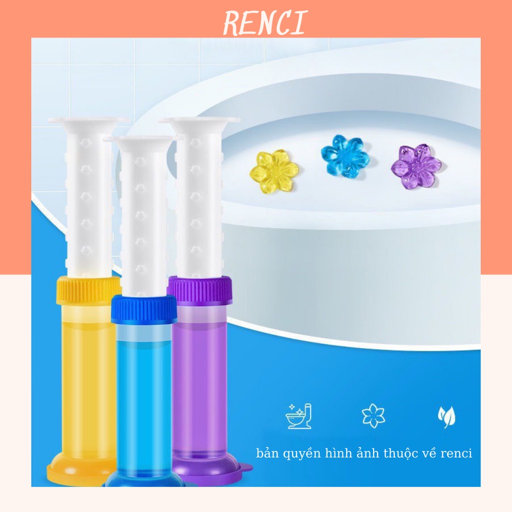 Gel Khử MùI BồN CầU Nhà Vệ Sinh HìNh Hoa Có MùI Thơm DiệT KhuẩN