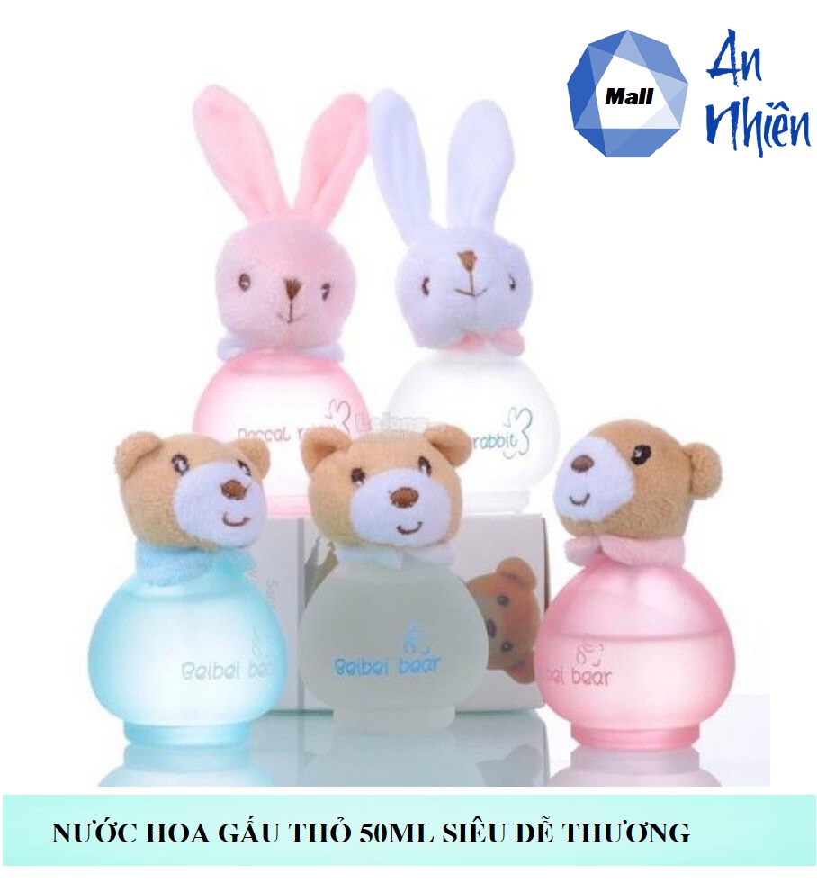Nước hoa gấu thỏ 50ml siêu thơm - mẫu mới