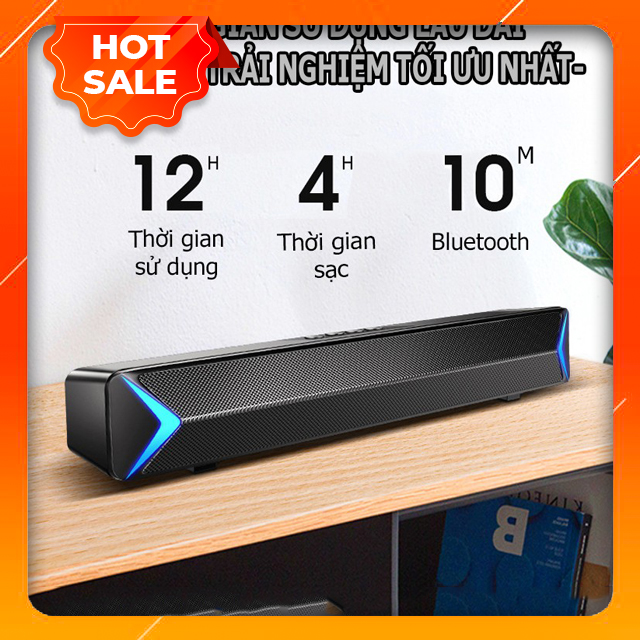 Loa máy vi tính bluetooth sada s13, hỗ trợ bluetooth, usb, tf, jack 3.5mm, có đèn led sáng 2 cạnh