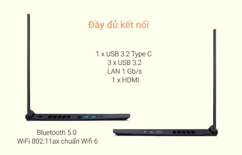 Laptop ACER Nitro 5 AN515-45-R6EV ( 15.6" FHD/Ryzen 5 5600H/8GB/512GB SSD/  GTX 1650/Win 11 Home) - Bảo hành 12 tháng | Lazada.vn