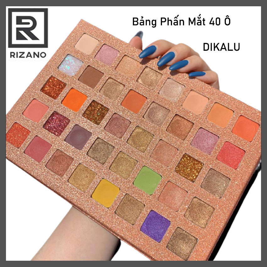 Rizano - bảng màu mắt dikalu 40 ô màu nhũ cao cấp hàng nội địa trung dikalu coco venus phấn mắt 40 màu nhũ