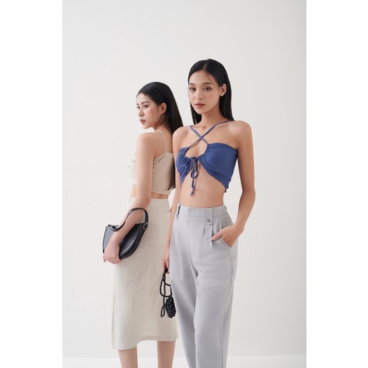 Áo cột dây mặc 2 kiểu rue top