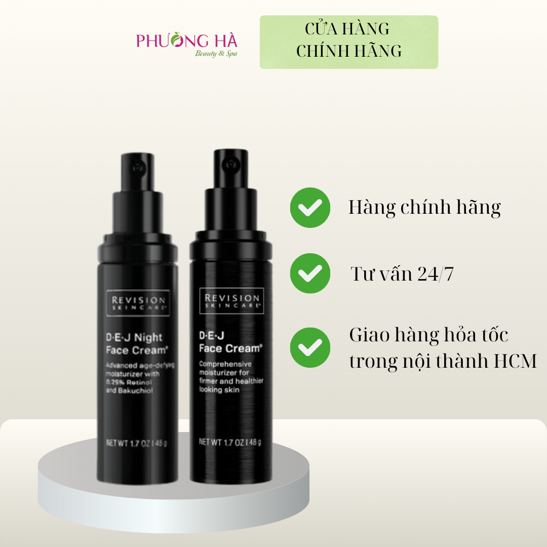 Kem dưỡng ẩm, tái tạo da, hỗ trợ ngăn ngừa lão hóa Revision Skincare D-E-J Face Cream / Night Face Cream 48g