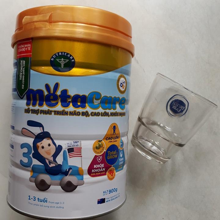 Sữa bột dinh dưỡng MetaCare 3- 900g ( cho bé từ 1- 3 tuổi) Tặng ly thủy tinh cao cấp(ms01)