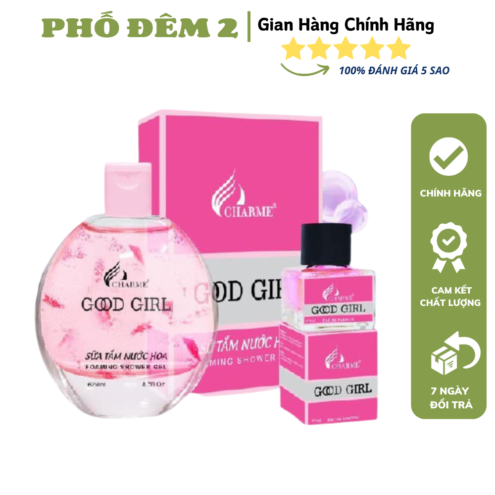 [HCM]Sữa Tắm Nước Hoa Hương Cha rme Good Girl chai 250ml (TẶNG KÈM NƯỚC HOA MINI)