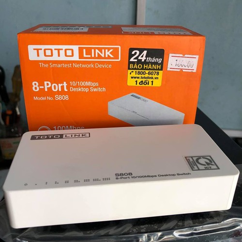 Bộ chia mạng totolink s808 - switch 8 cổng 10/100mbps