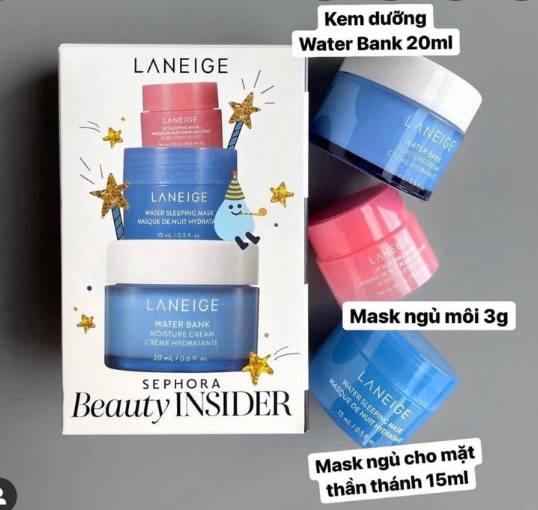Set 3 Món Dưỡng Da Và Môi Set Laneige Happy birthday Sephora 3 món