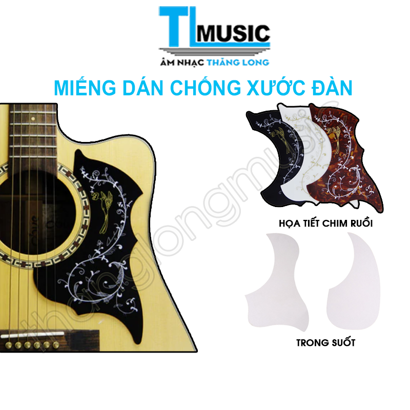 Miếng Dán Chống Xước Guitar - Dán Chống Trầy Đàn Guitar - Guitar Pickguard - Dán Chống Xước Mặt Thùng Đàn Guitar