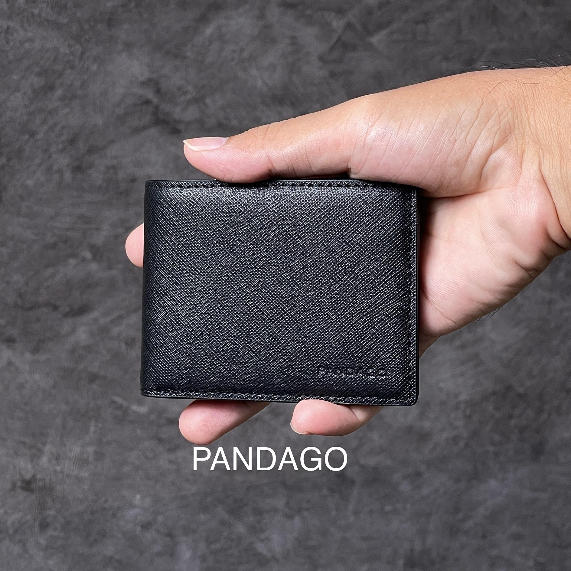 Ví Nam Da Thật PANDAGO Pandora 02 Dáng Ngang Nhỏ Gọn Bỏ Túi Nhiều Ngăn Cao Cấp Thời Trang