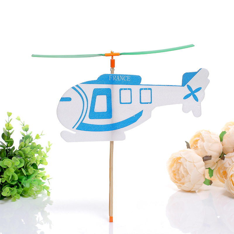 Máy bay chong chóng dây cao su diy - steam