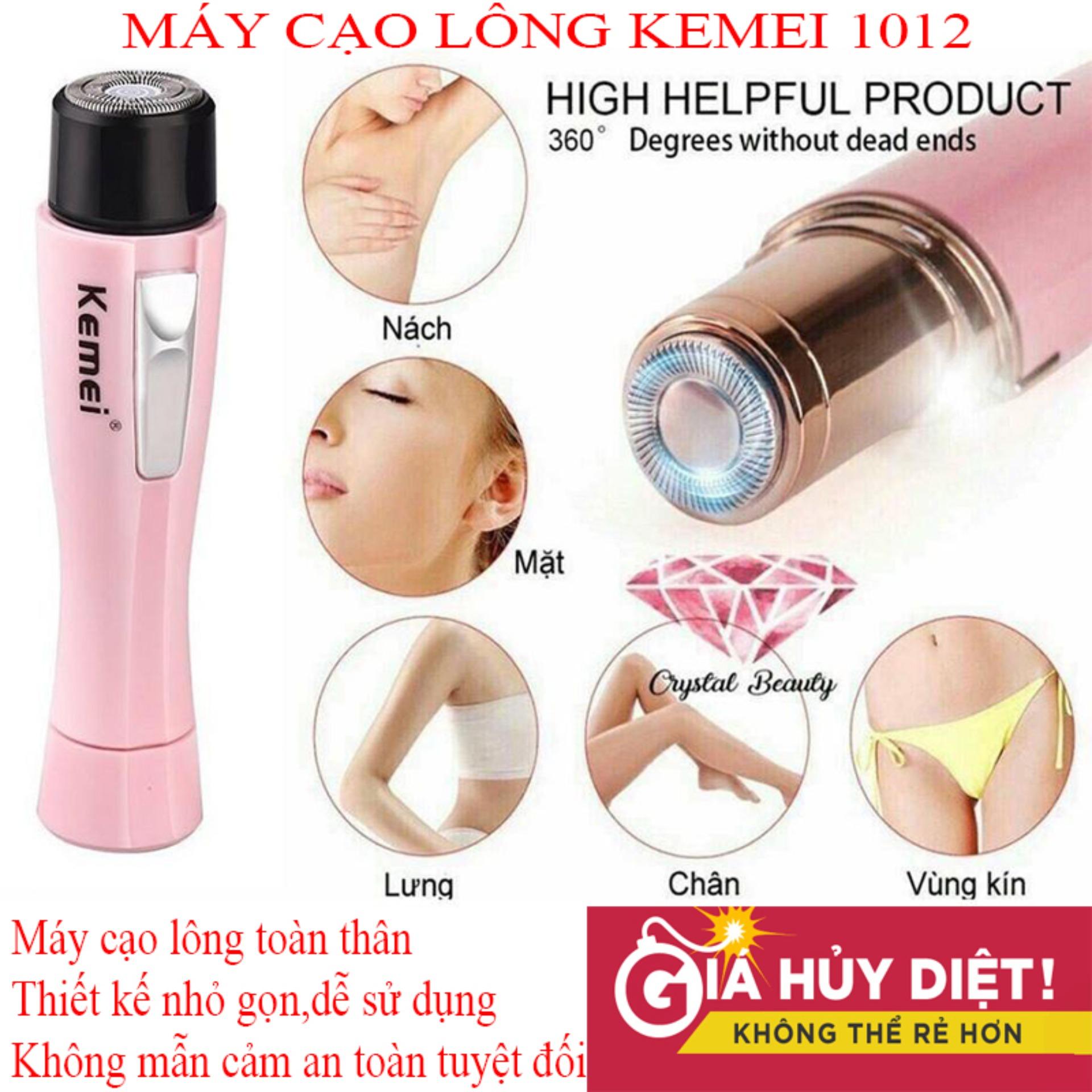 [ Xả Kho ]Máy Cạo - Triệt lông Vùng Kín Bikini, Máy Cạo Lông Toàn Thân Kemei KM-1012 Cạo Triệt Lông Toàn Thân Nhỏ Gọn Nhẹ Nhàng, An toàn với mọi vùng da nhạy cảm giúp da Không ngứa, đau rát, kích ứng sau khi sử dụng.
